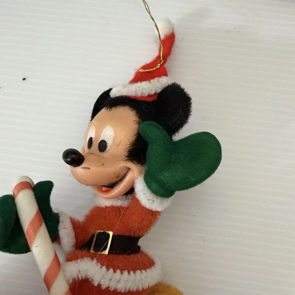 Vintage Flocked Mickey Mouse